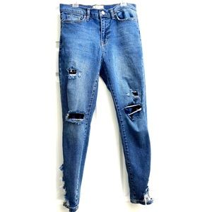 We The Free by Free People Distressed Skinny Jeans